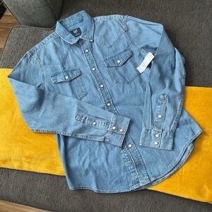 GAP Light Blue Denim Shirt